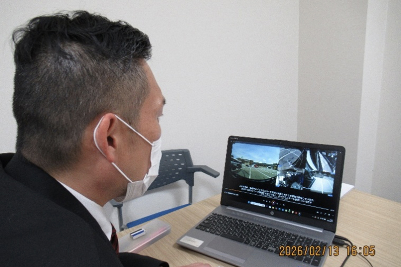 過去の事故画像を用いた事故防止指導